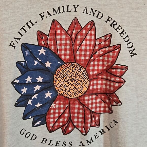 Women's plus size 4X v neck t shirt - Picture 2 of 5